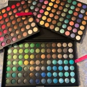 2 palettes- eyeshadow in 3 trays & blush palette
